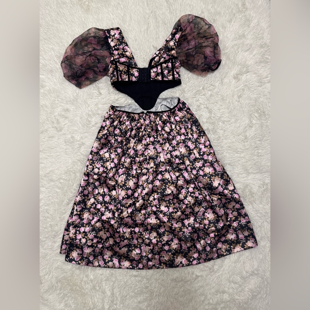 For Love & Lemons Madison Midi Dress For Love & Lemons Midi Dress Floral - Picture 8 of 8